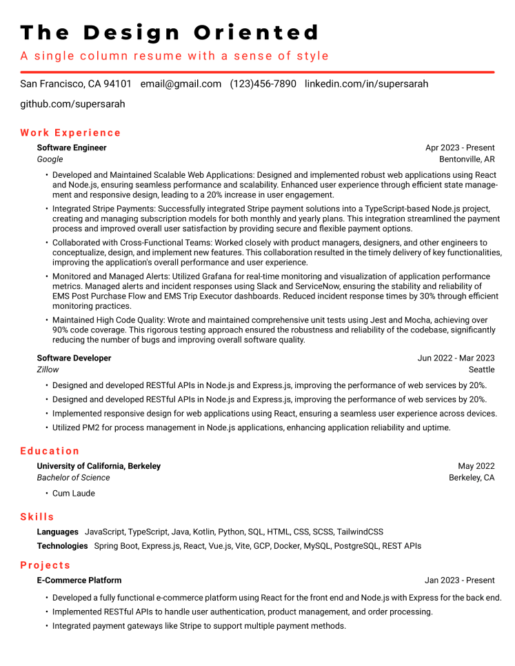 anonymous resume example